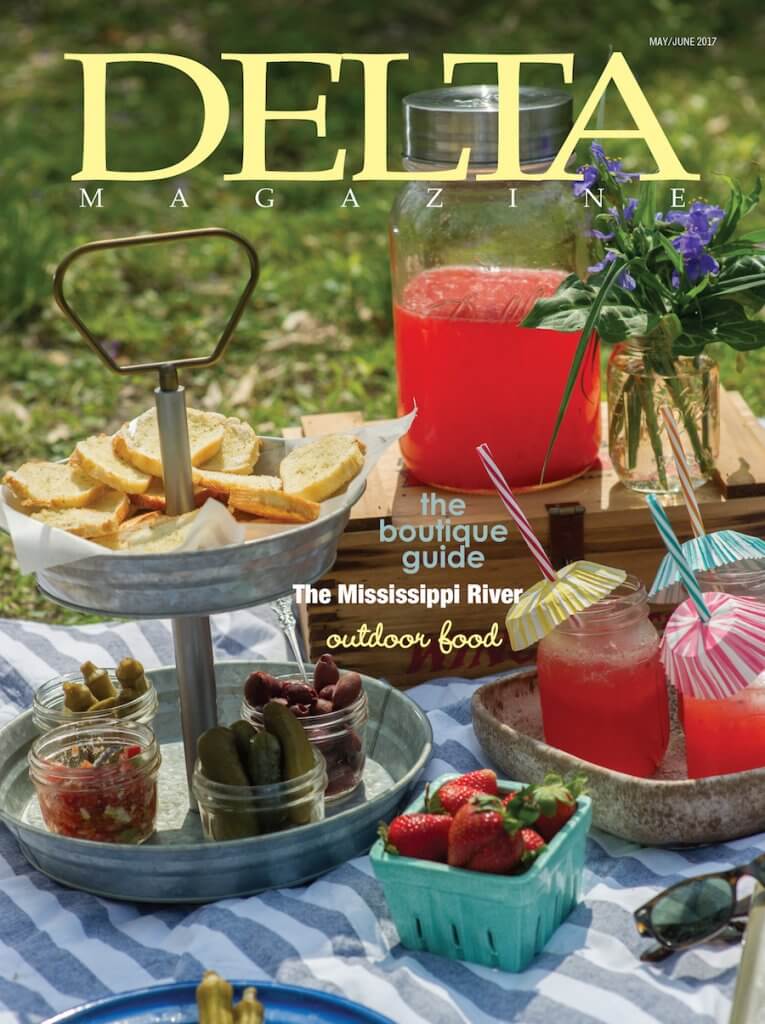 A magazine cover with food and drinks on it.