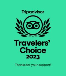 A tripadvisor travelers ' choice award for 2 0 2 3